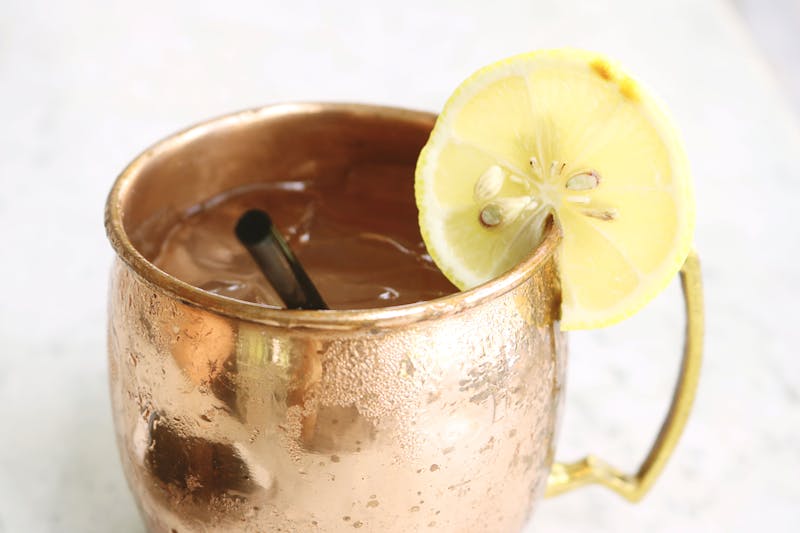 Craft Iced Tea refreshing beverage with lemon and herbs